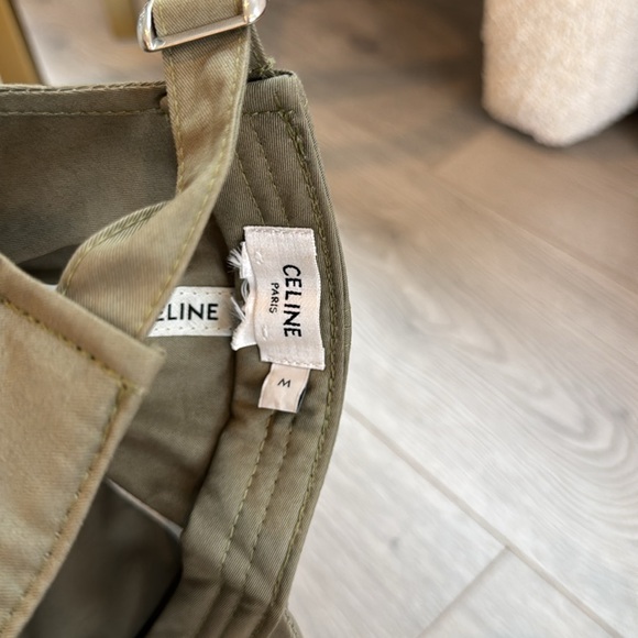 Celine olive green baseball hat worn once; size M fits 58 cm head size - Picture 5 of 5